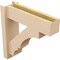 Ekena Millwork 6-in W x 20-in D x 20-in H Balboa Block Rough Cedar Woodgrain TimberThane Outlooker, Primed Tan OUTUR060X20X20BOA44RCPR - alternate 6